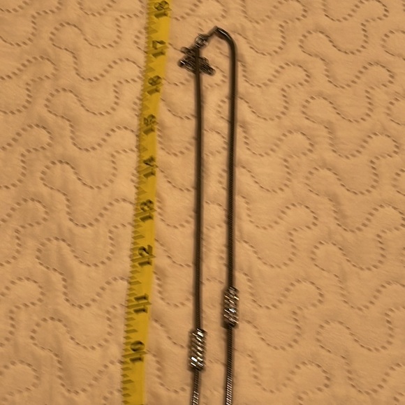 Set of Three Silver Tone Necklaces - Picture 8 of 13